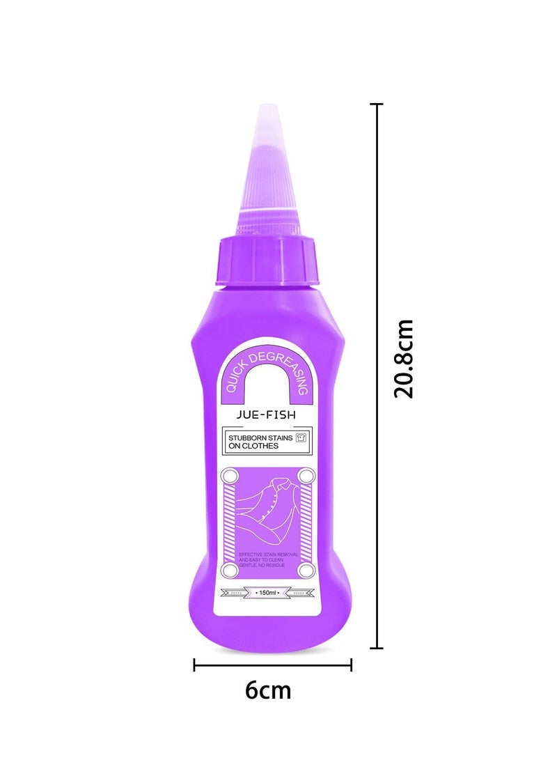 منظف الغسيل بالإنزيم النشط من Jue-Fish 150 مل مزيل بقع الغسيل ، زيت منظف ، عفن ، بقع ، بقع عنيدة - Image 3